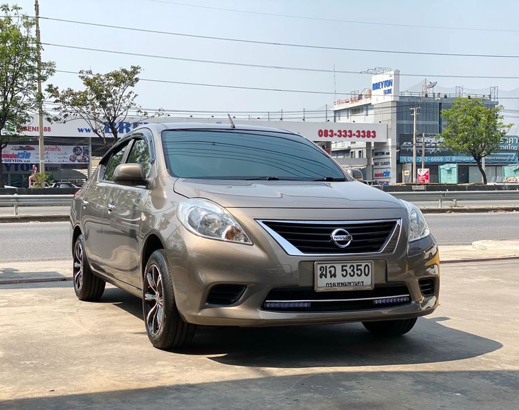 Nissan Almera 2012 1.2 ES Sedan เบนซิน ไม่ติดแก๊ส เกียร์อัตโนมัติ น้ำตาล