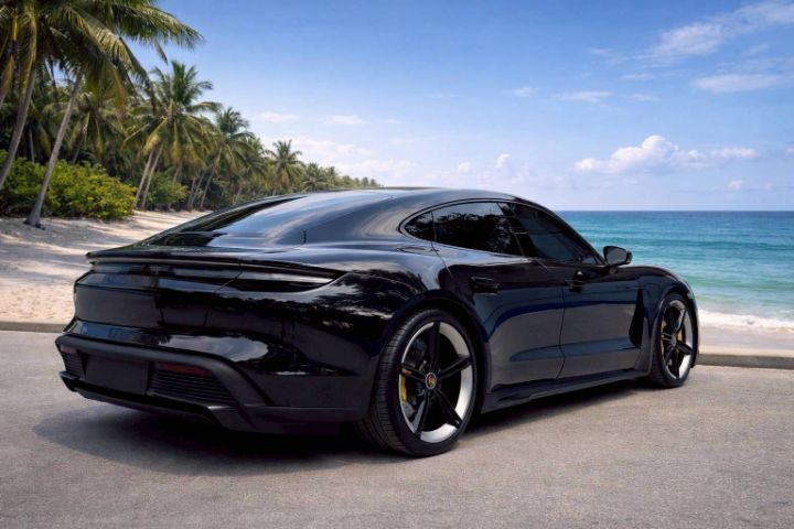 Porsche Taycan 2021 Turbo 4WD ดีเซล เกียร์อัตโนมัติ ดำ รูปที่ 2