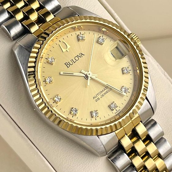 Bulova President Gold Diamond Dial Two-Tone รูปที่ 12