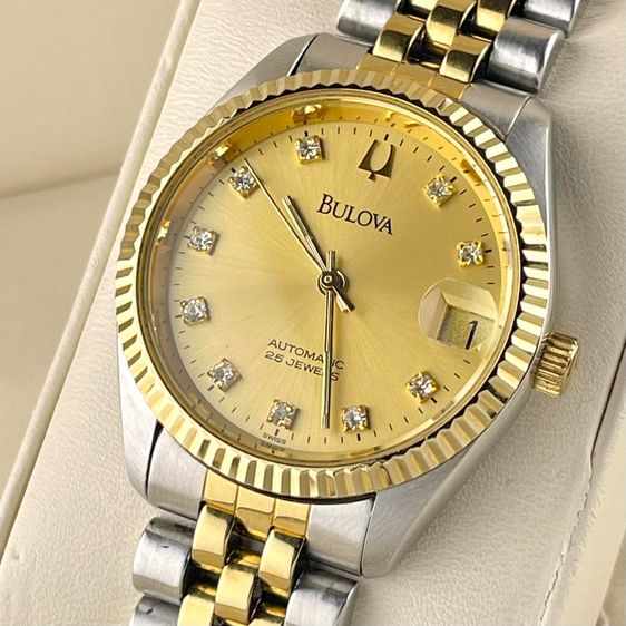 อื่นๆ ทอง Bulova President Gold Diamond Dial Two-Tone