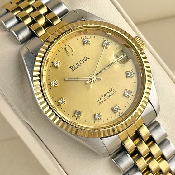 Bulova President Gold Diamond Dial Two-Tone รูปที่ 4