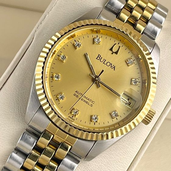 Bulova President Gold Diamond Dial Two-Tone รูปที่ 10