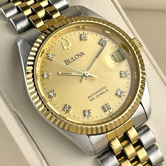 Bulova President Gold Diamond Dial Two-Tone รูปที่ 2