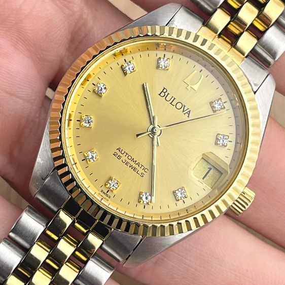 Bulova President Gold Diamond Dial Two-Tone รูปที่ 6