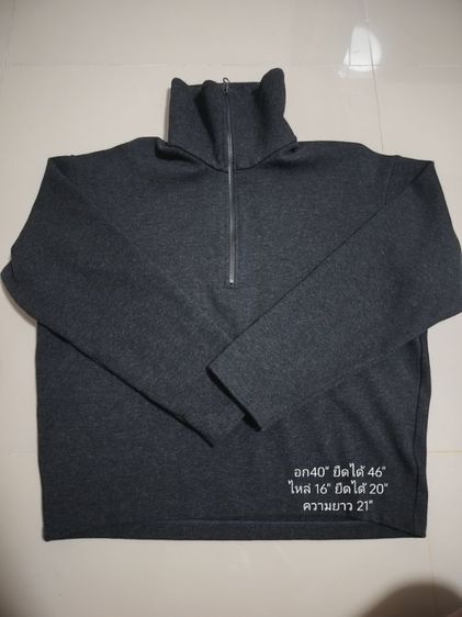 เสื้อ sweater half zip Uniqlo มือสอง แท้ ไม่มีตำหนิ รูปที่ 6