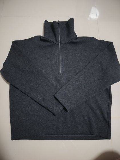 เสื้อ sweater half zip Uniqlo มือสอง แท้ ไม่มีตำหนิ รูปที่ 4