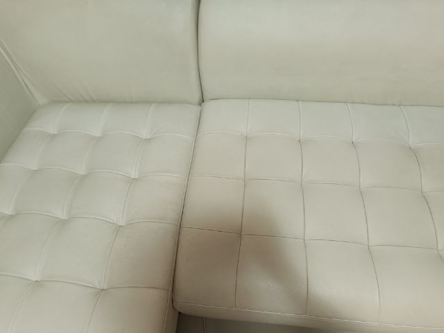 โซฟา ตัวแอล สีครีม มือสองสภาพดี รูปที่ 4