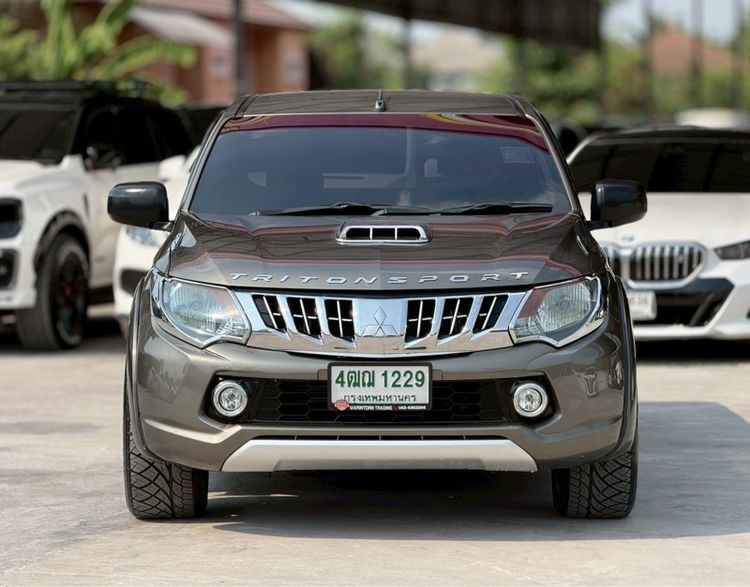 Mitsubishi Triton 2015 All New Mega Cab 2.5 GLX Pickup ดีเซล ไม่ติดแก๊ส เกียร์ธรรมดา น้ำตาล รูปที่ 2