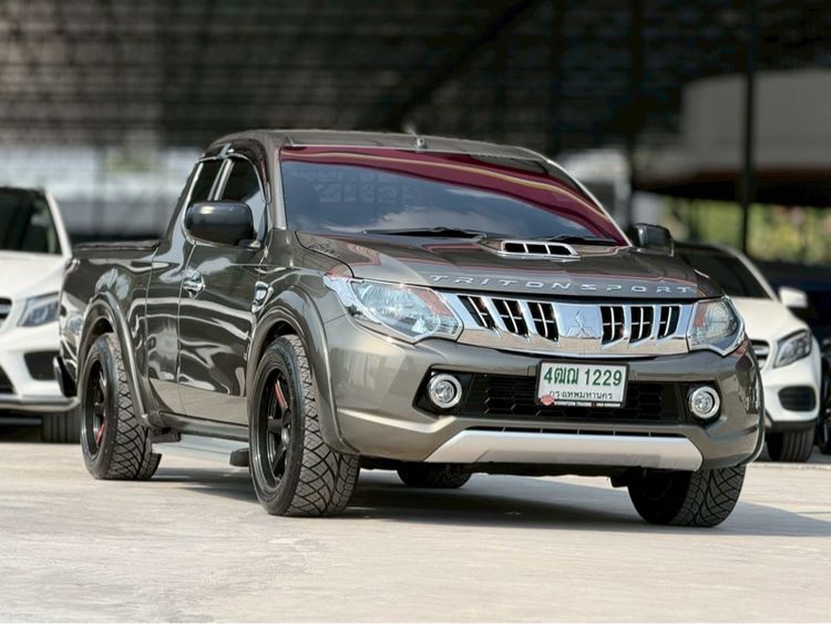 Mitsubishi Triton 2015 All New Mega Cab 2.5 GLX Pickup ดีเซล ไม่ติดแก๊ส เกียร์ธรรมดา น้ำตาล รูปที่ 3