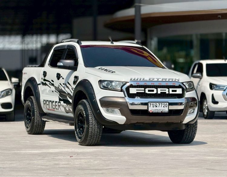 Ford Ranger 2018 2.2 Hi-Rider Wildtrak Pickup ดีเซล ไม่ติดแก๊ส เกียร์อัตโนมัติ ขาว รูปที่ 3