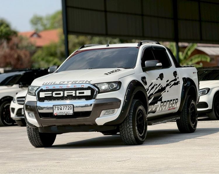 Ford Ranger 2018 2.2 Hi-Rider Wildtrak Pickup ดีเซล ไม่ติดแก๊ส เกียร์อัตโนมัติ ขาว