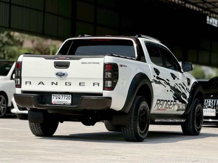 Ford Ranger 2018 2.2 Hi-Rider Wildtrak Pickup ดีเซล ไม่ติดแก๊ส เกียร์อัตโนมัติ ขาว รูปที่ 4