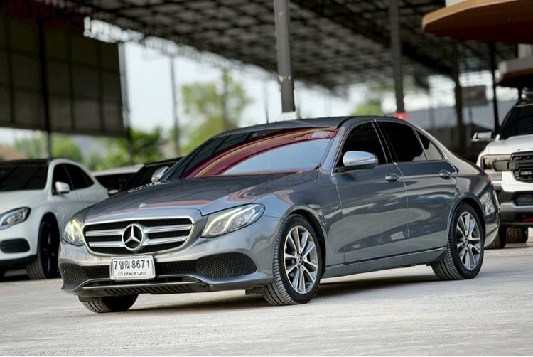 Mercedes-Benz E-Class 2018 E350 Sedan ปลั๊กอินไฮบริด (PHEV) ไม่ติดแก๊ส เกียร์อัตโนมัติ เทา