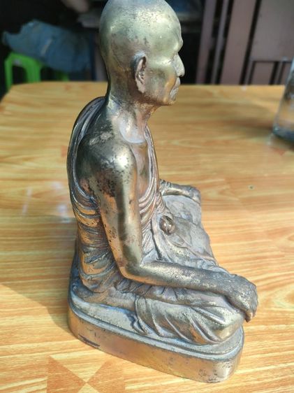 พระบูชาหลวงพ่อเผย วัดบางหญ้าแพรก ปี2529 ขนาดหน้าตัก 5 นิ้ว รูปที่ 4