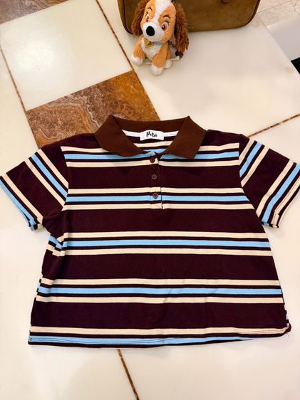 เสื้อโปโลลายมินิมอล 