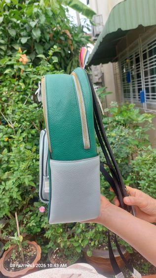 กระเป๋าเป้ สะพายหลัง COACH หนังแท้ สภาพใหม่ ยังมีป้ายห้อย ยังไม่เคยใช้งาน สีเขียวเหนี่ยวทรัพย์ น้ำหนักเบา   รูปที่ 10