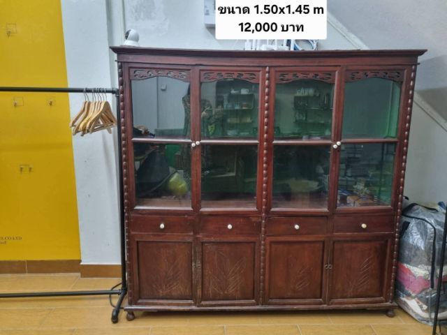 ขายตู้ไม้เก่า อายุมากกว่า 50 ปี ใบใหญ่ ใส่ของได้เยอะ รูปที่ 3