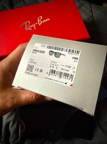 แว่นตากันแดด Ray Ban รุ่น RB4260D 601 71 size 57 เรแบน สีดำเลนส์เขียวเข้ม ของใหม่ รูปที่ 4
