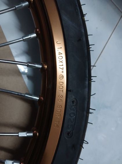 ล้อขอบ 17  Suzuki jelato แถมยางนอกและยางในล้อหน้า  รูปที่ 8