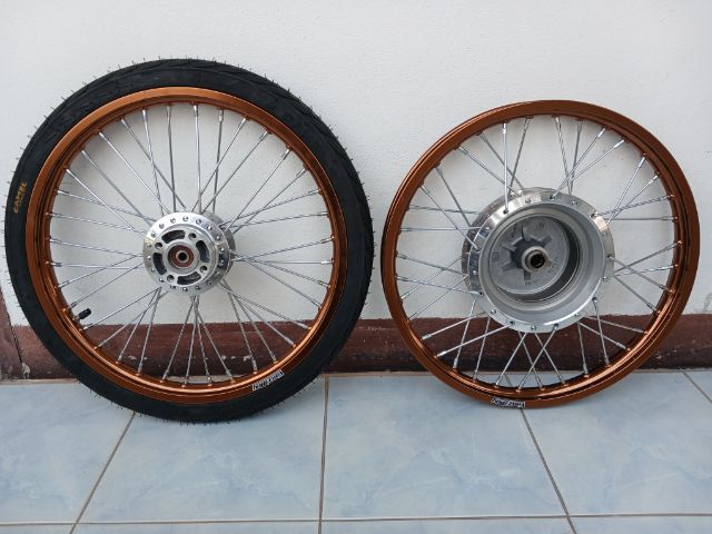 ล้อขอบ 17  Suzuki jelato แถมยางนอกและยางในล้อหน้า  รูปที่ 5