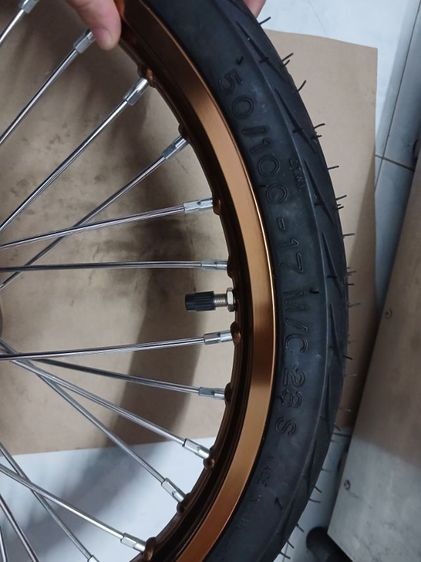 ล้อขอบ 17  Suzuki jelato แถมยางนอกและยางในล้อหน้า  รูปที่ 7