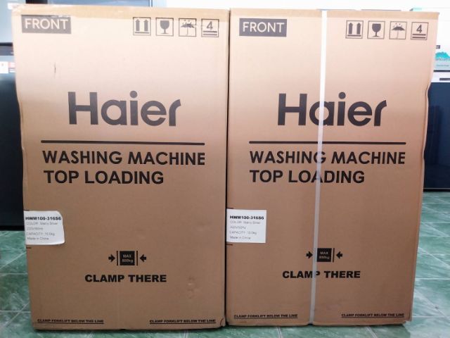 เครื่องซักผ้าถังเดี่ยว haier 10 กิโลกรัมเป็นสินค้าใหม่มือ 1 ประกันศูนย์ hier ราคา 4,500 บาทสนใจโทร 085-386-1317 รูปที่ 2