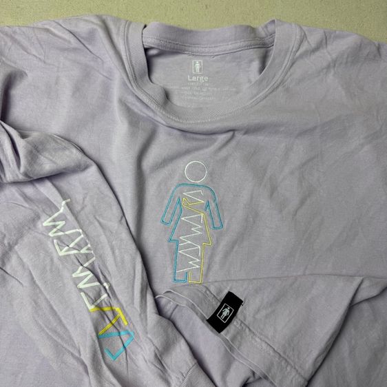เสื้อยืดแขนยาว Girl Skateboard Size L