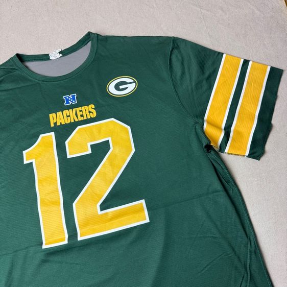 เสื้อกีฬา​ใส่ได้ 2 ด้าน​ NFL x Packers 12 Rodgers Player Size XL รูปที่ 3