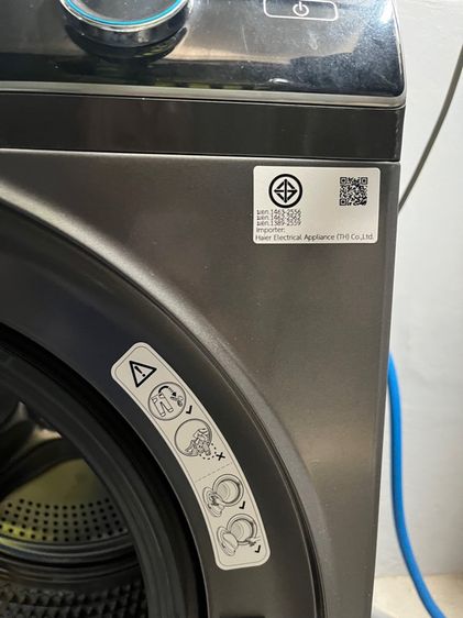 เครื่องซักอบผ้าฝาหน้า HAIER HWD100BP14959S8 10ทับ6 กก. อินเวอร์เตอรื สีดำ รูปที่ 6