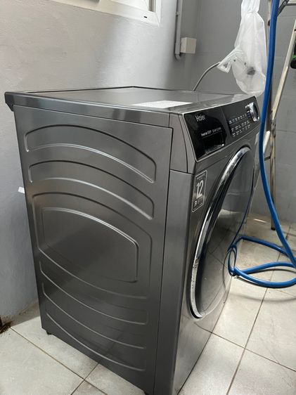เครื่องซักและอบผ้าฝาหน้า HAIER HWD100BP14959S8 10ทับ6 กก. อินเวอร์เตอรื สีดำ  รูปที่ 5