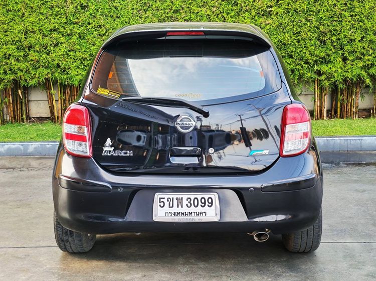 Nissan March 2013 1.2 E Sedan เบนซิน ไม่ติดแก๊ส เกียร์อัตโนมัติ ดำ รูปที่ 4