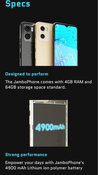 Jambo Phone Android 🖤 Black รูปที่ 9