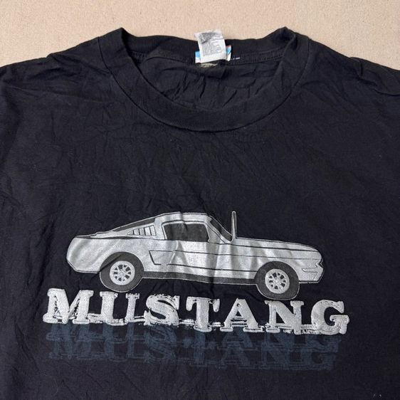 เสื้อยืด 90s-00s Ford Mustang งานป้าย​ สกรีนยางนูน Size XXL รูปที่ 4