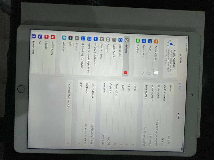 Ipad air 3 256gb wifi  รูปที่ 8