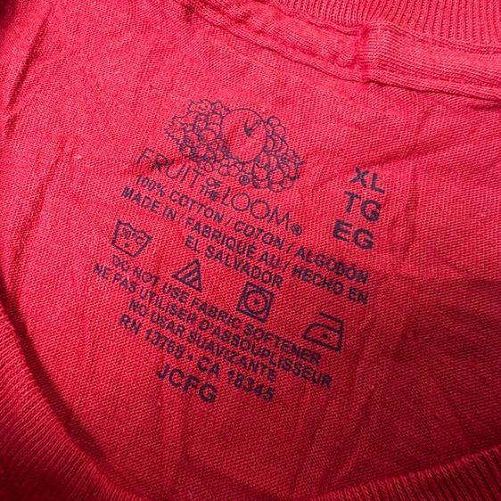 เสื้อยืด Fruit​ of​ the​ Loom​ ใหม่ Cotton​ ใส่ดี Size XL​ รูปที่ 5
