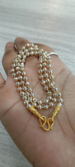 สร้อยคอทองคำขาวงานจิวเวอร์รี่ไม่ลอกไม่ดำ