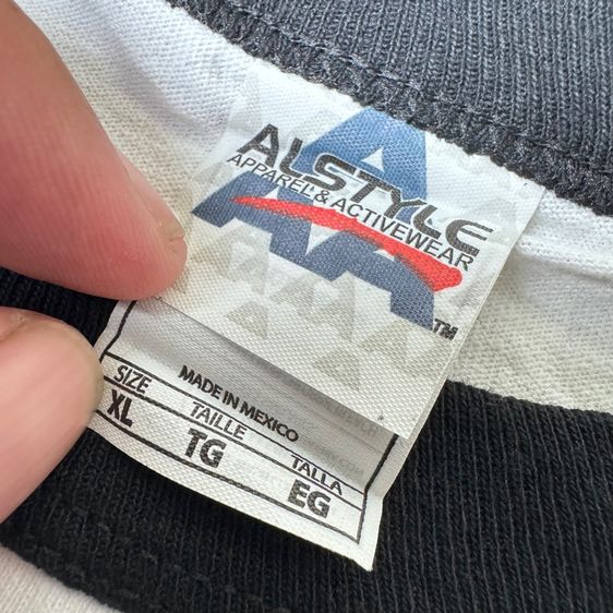 เสื้อยืดแขนสามส่วน Shapes Wax Size XL รูปที่ 8