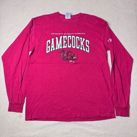 เสื้อยืดแขนยาว Gamecocks งานปักลาย Made in USA​ ใหม่มาก Size L​ รูปที่ 2