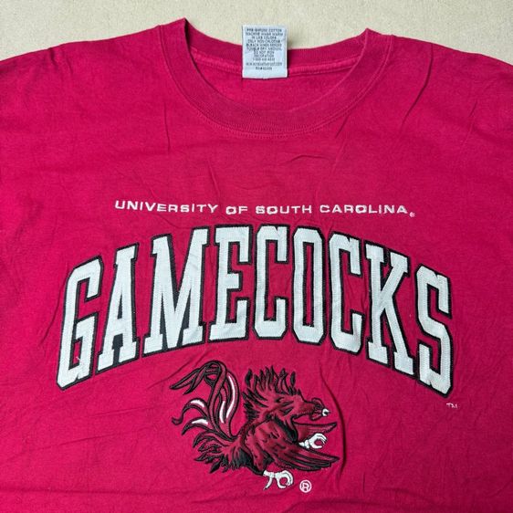 เสื้อยืดแขนยาว Gamecocks งานปักลาย Made in USA​ ใหม่มาก Size L​ รูปที่ 5