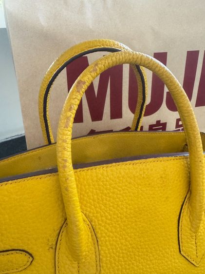 BK30 Jaune Yellow GHW Handle Bag พร้อมส่ง รูปที่ 9