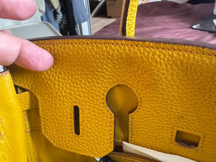 BK30 Jaune Yellow GHW Handle Bag พร้อมส่ง รูปที่ 3