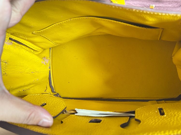 BK30 Jaune Yellow GHW Handle Bag พร้อมส่ง รูปที่ 6