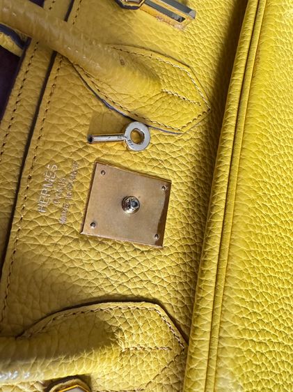 BK30 Jaune Yellow GHW Handle Bag พร้อมส่ง รูปที่ 8