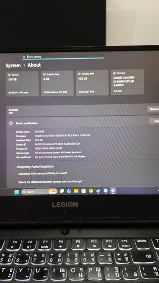 Lenovo Legion Y540  รูปที่ 5