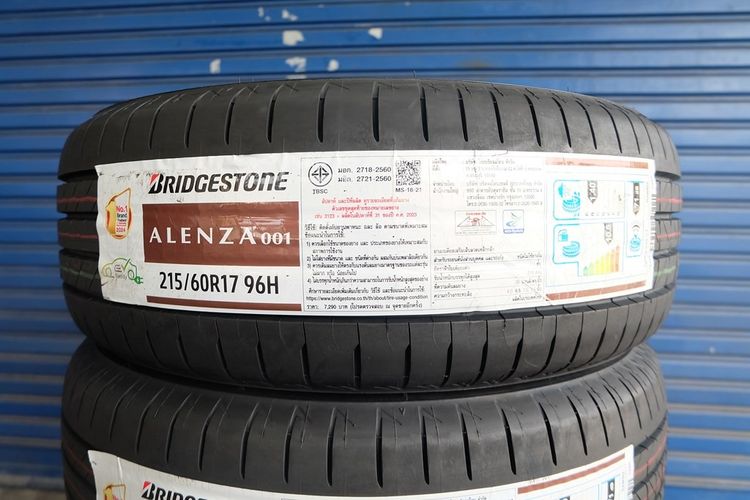 🏆 ยางใหม่ Bridgestone รุ่น Alenza 001 ขนาด 215 60R17 ปลายปี25 รูปที่ 2