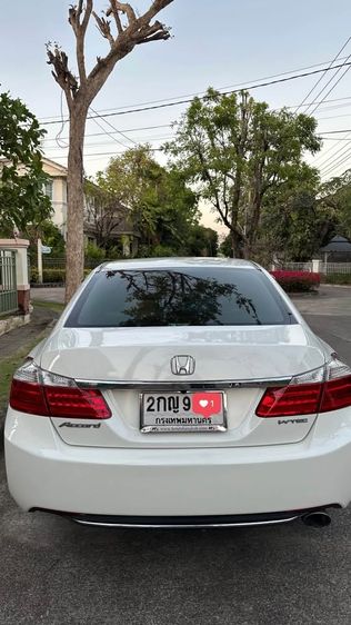 Honda Accord 2013 2.0 EL Sedan เบนซิน ไม่ติดแก๊ส เกียร์อัตโนมัติ ขาว รูปที่ 3