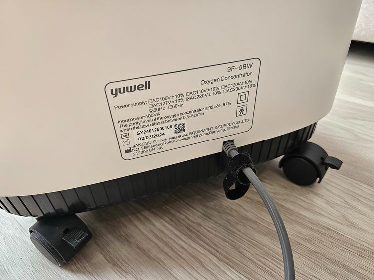 Yuwell 9F-5BW เครื่องผลิตออกซิเจน 5 ลิตร มือสอง - สภาพสวย ฟังก์ชันครบ เสียงเงียบ รูปที่ 5