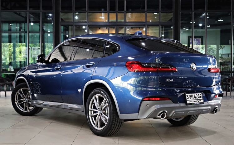 BMW X4 2021 2.0 xDrive20d M Sport 4WD Utility-car ดีเซล น้ำเงิน รูปที่ 4