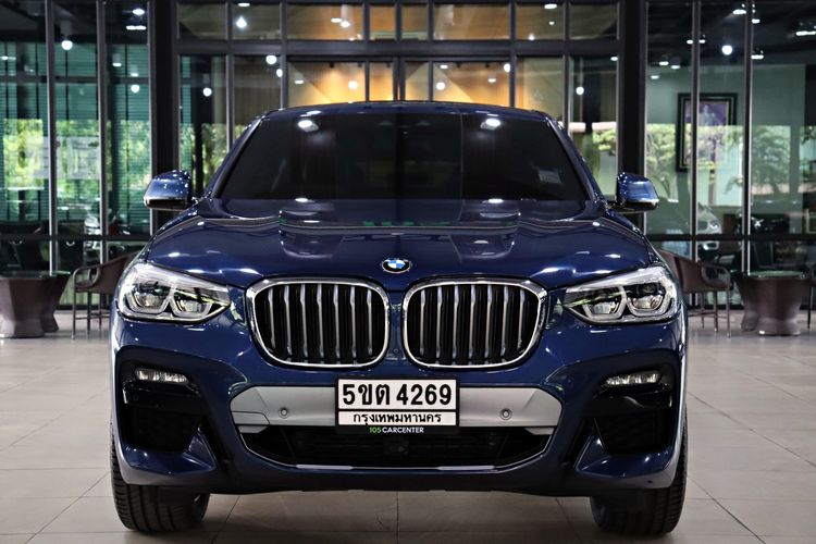 BMW X4 2021 2.0 xDrive20d M Sport 4WD Utility-car ดีเซล น้ำเงิน รูปที่ 2