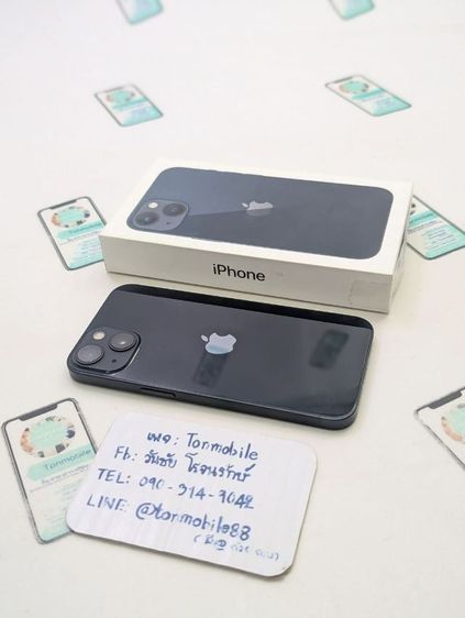 ขาย เทิร์น iPhone 13 128 Midnight ศูนย์ไทย สภาพสวย อุปกรณ์ครบยกกล่อง สุขภาพแบต 100 ประกันยาว 3 เดือน เพียง 11,590 บาท ครับ  รูปที่ 2